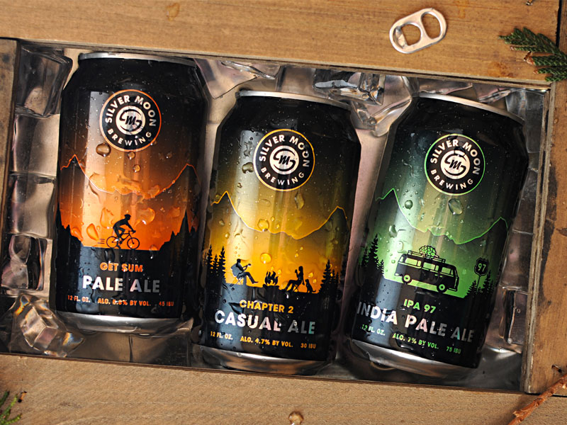 Silver Moon Brewery Cans