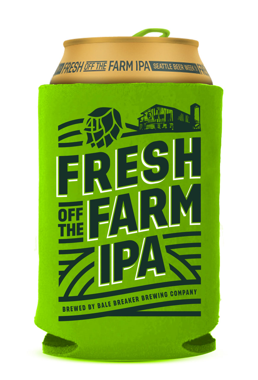 Koozie Bale Breaker Fresh Off The Farm IPA Koozie