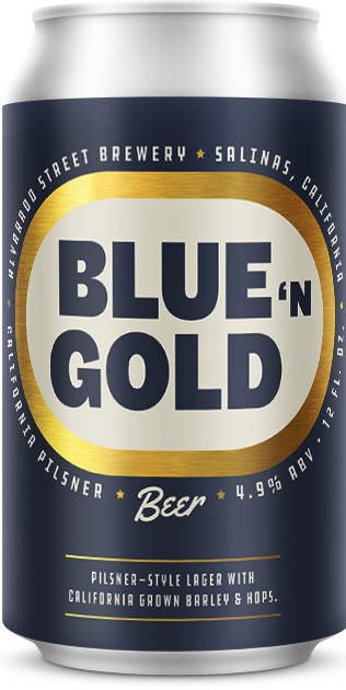 Blue 'N Gold Can Alvarado Street Blue 'N Gold Can