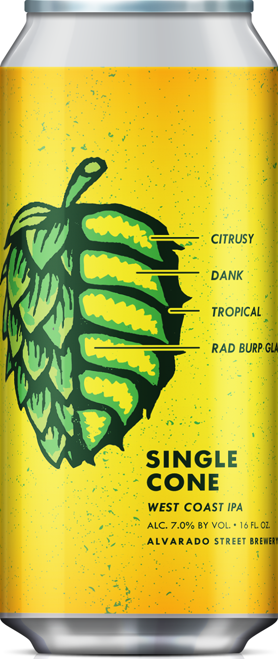 Single Cone Alvarado Street Single Cone Can