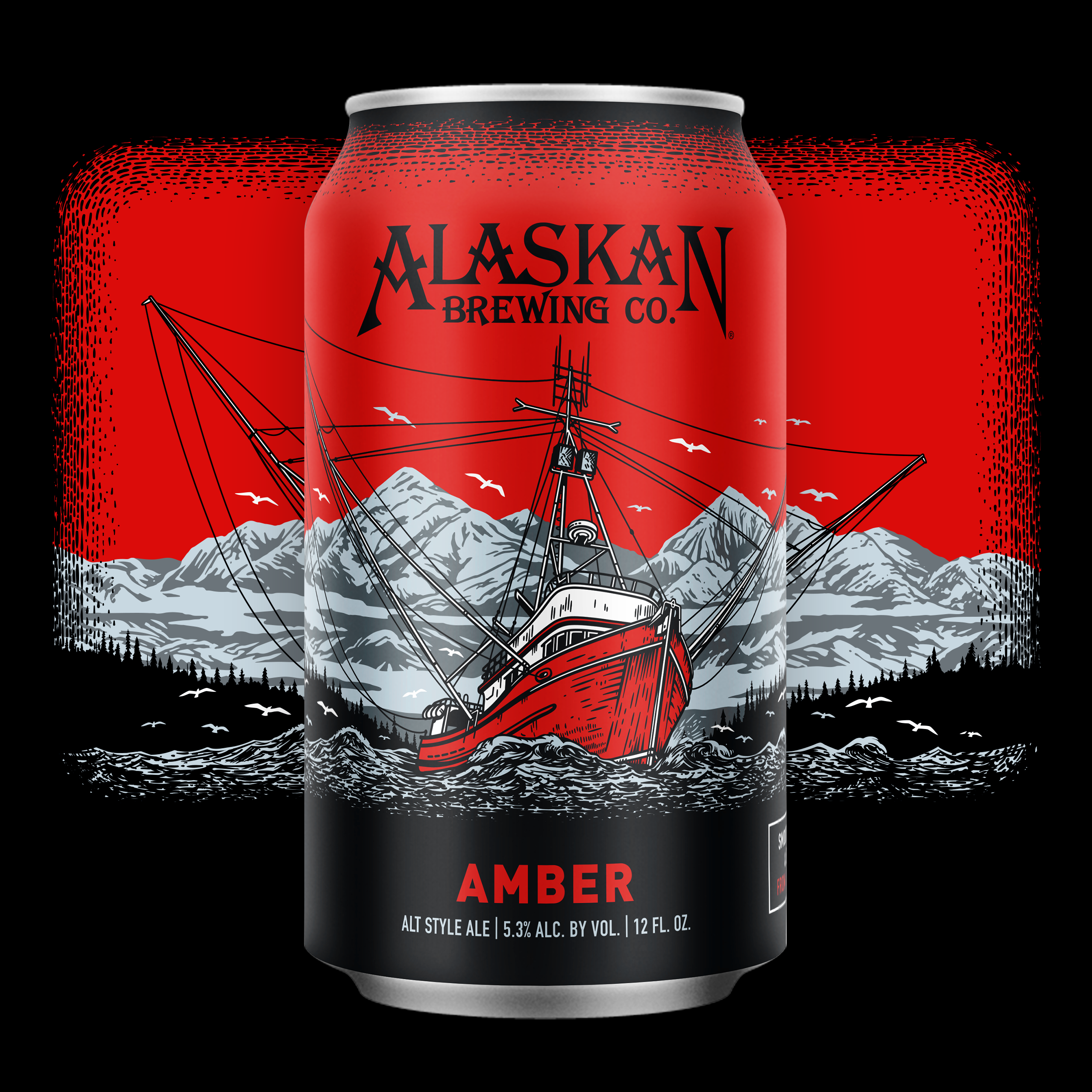 Alaskan Amber Beer Can Alaskan Brewing Company Alaska Craft Micro Brew