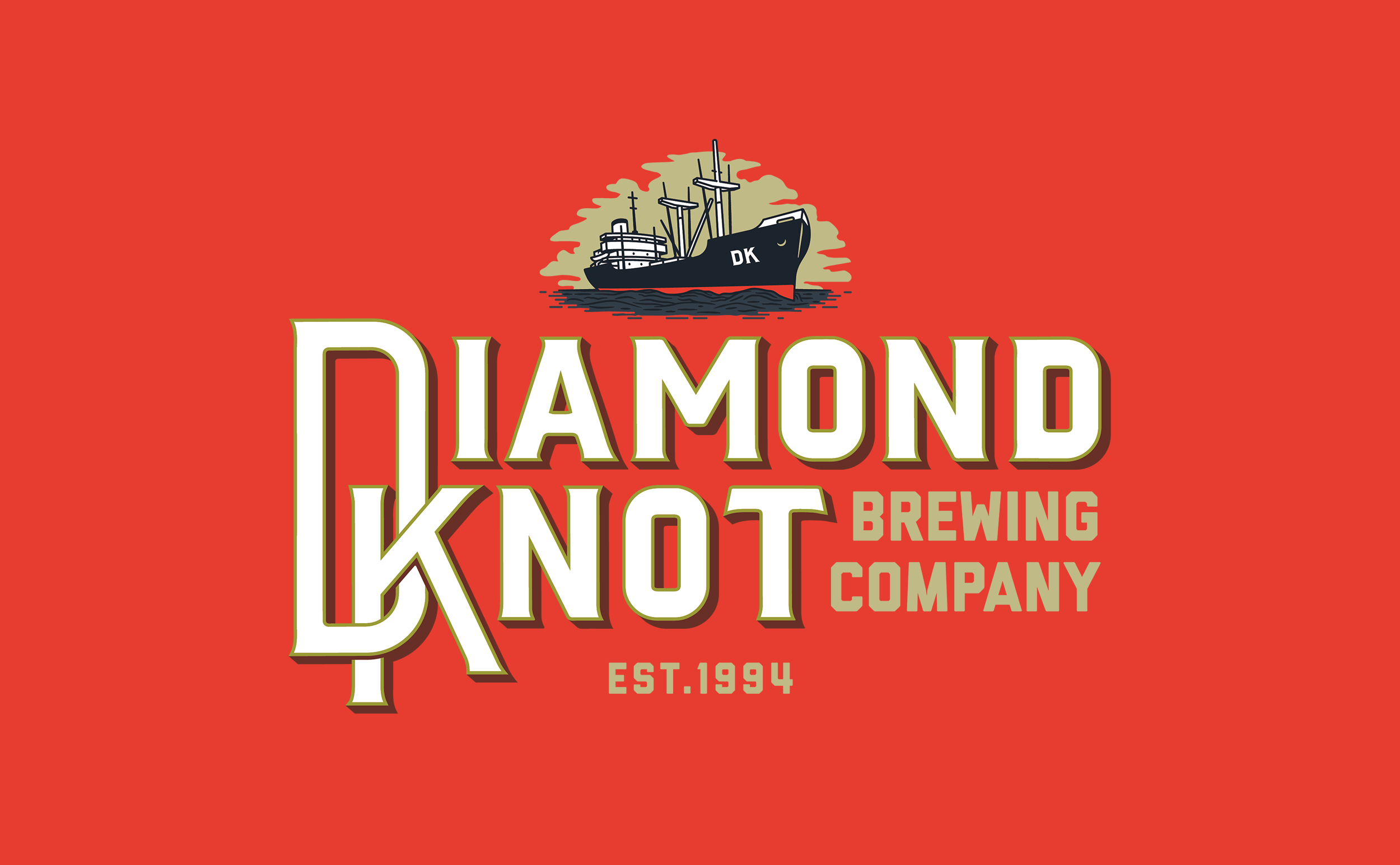 Master Logo Diamond Knot Brewing Logo