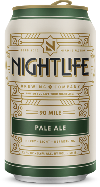 90 Mile Front Nightlife Brewing 90 Mile Pale Ale Can