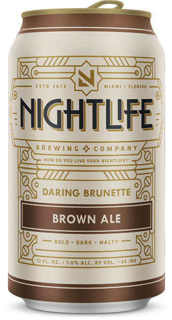 Brunette Front Nightlife Brewing Daring Brunette Can