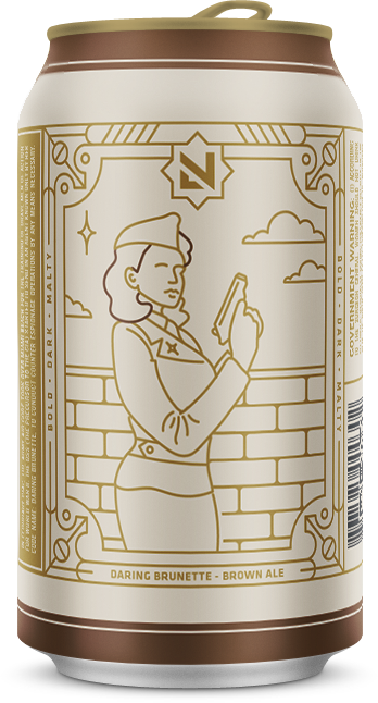 Brunette Back Nightlife Brewing Daring Brunette Can