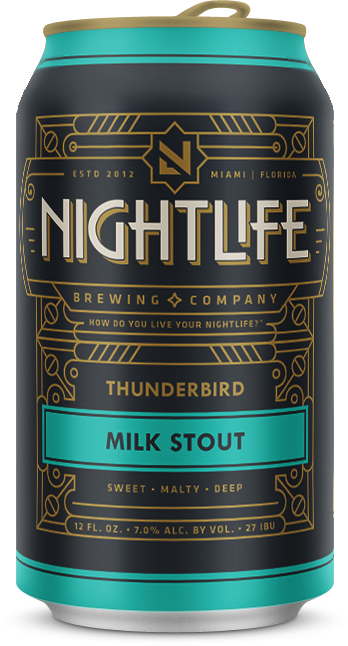 Thunderbird Front Nightlife Brewing Thunderbird Can