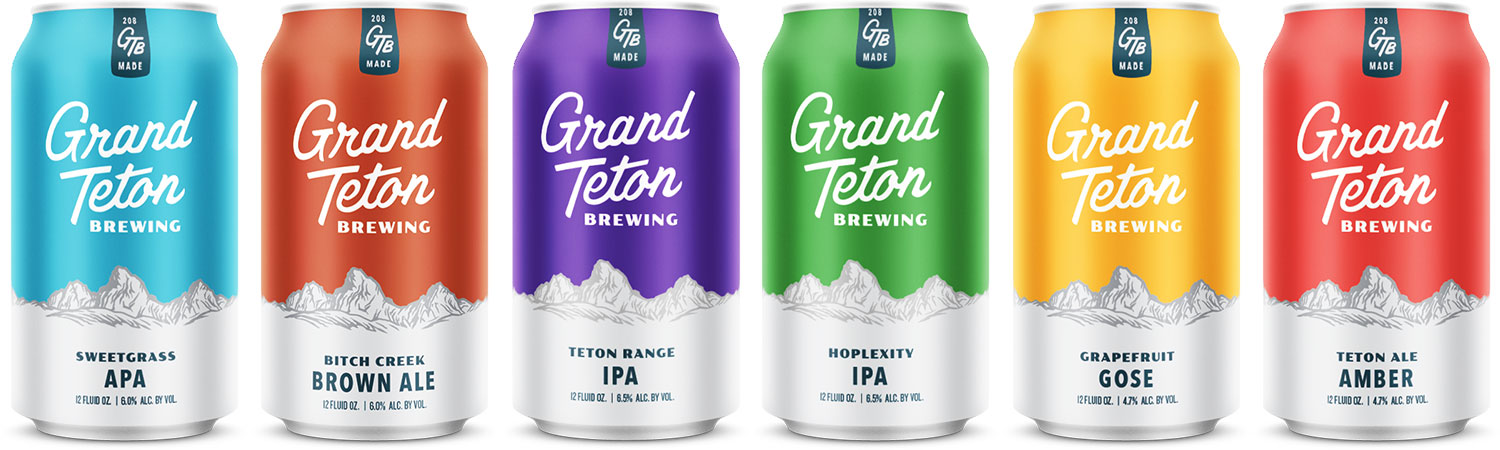 core cans Grand Teton Brewing Cans