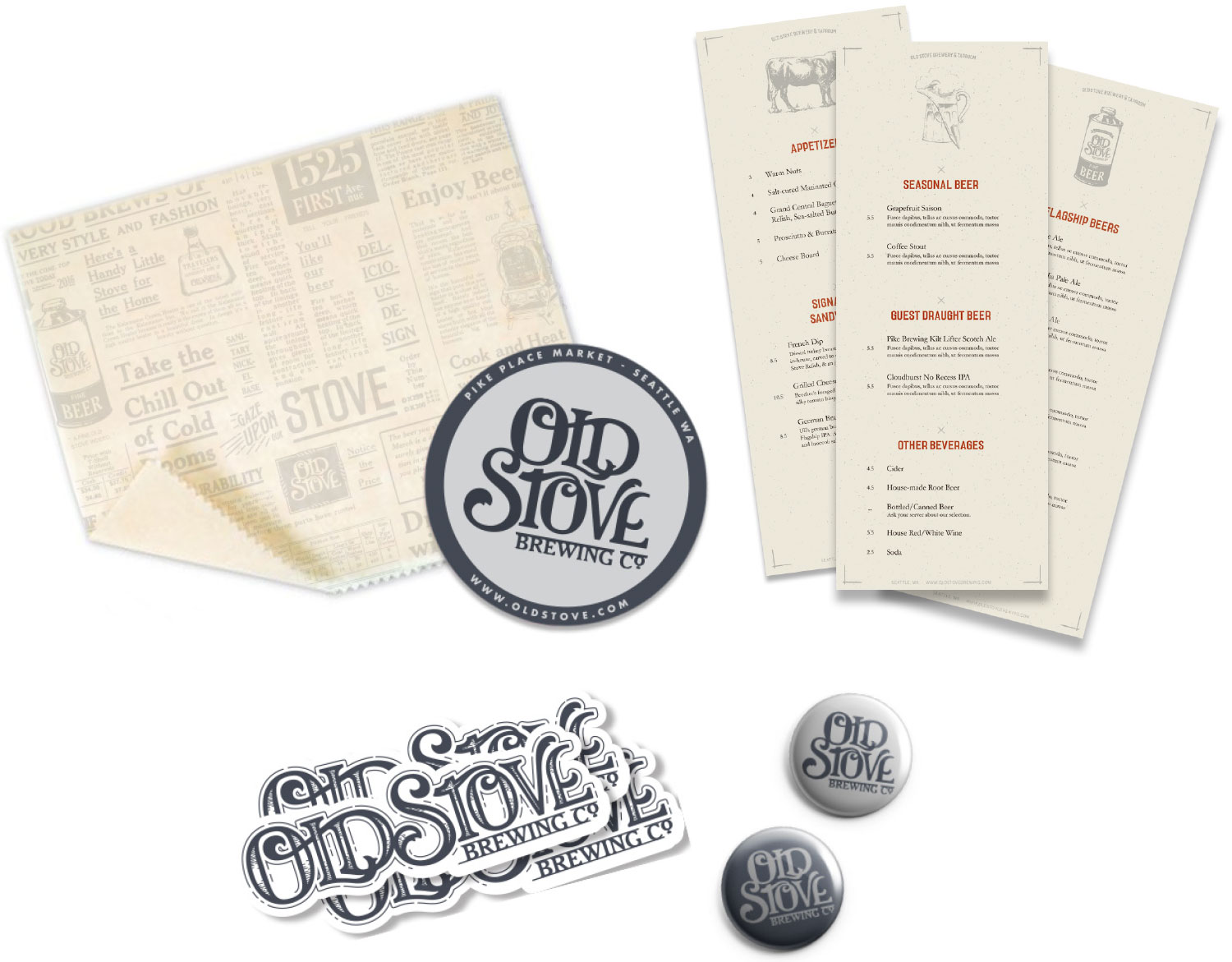 Menus Old Stove Brewing Co. Menus