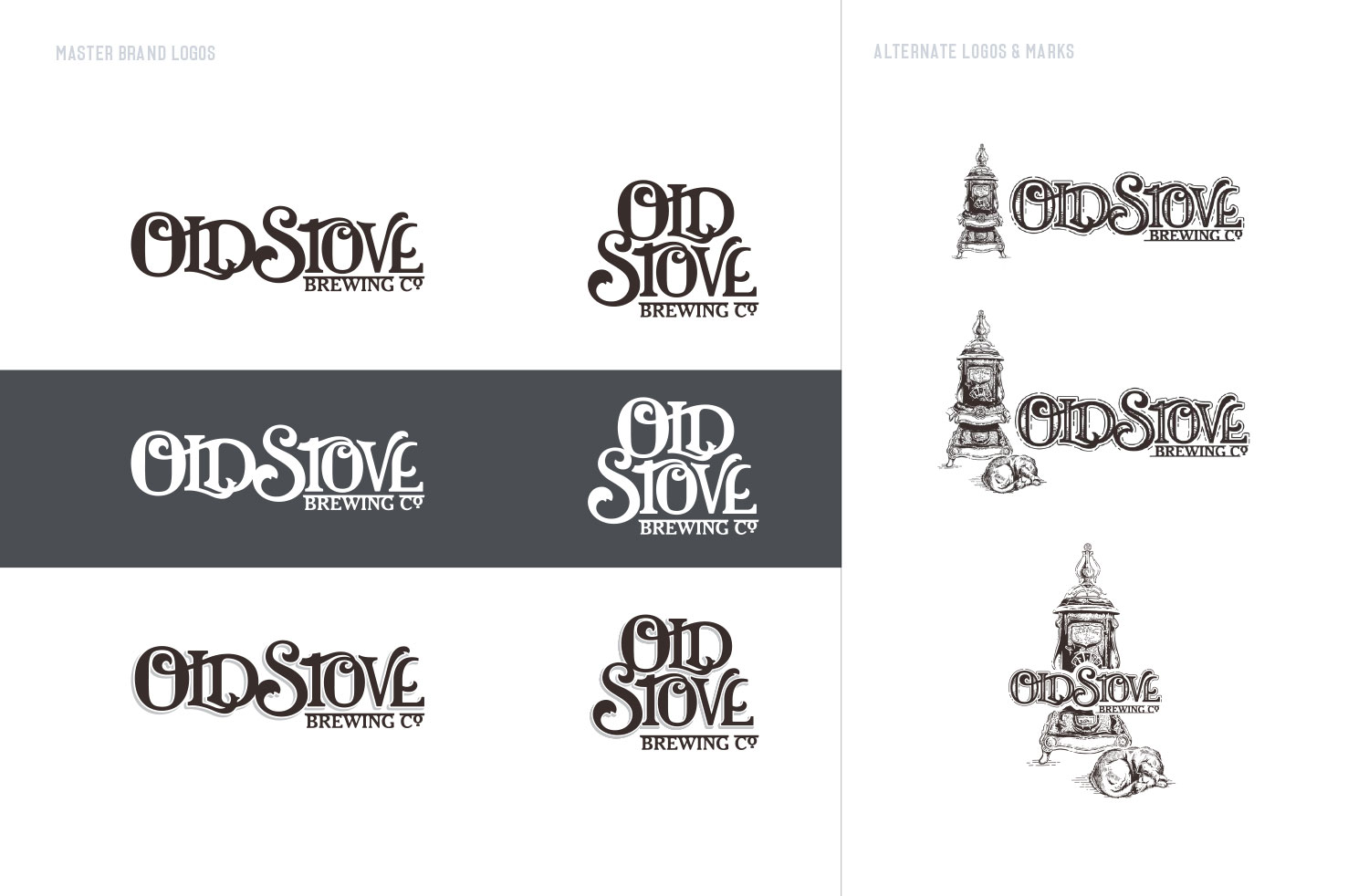Logo System Old Stove Brewing Co. Logos