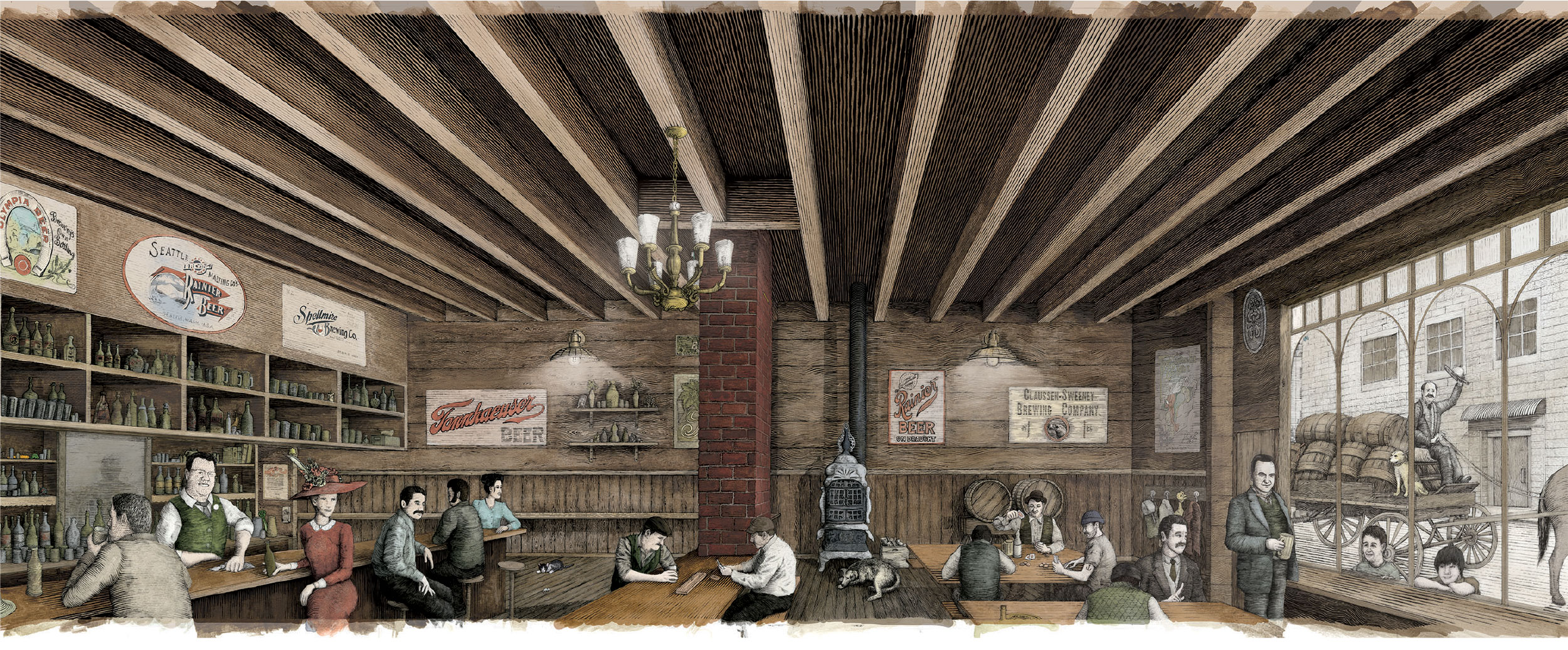 Mural Old Stove Brewing Mural