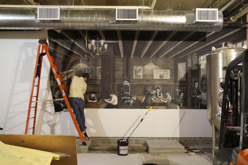 Mural Old Stove Brewing Mural