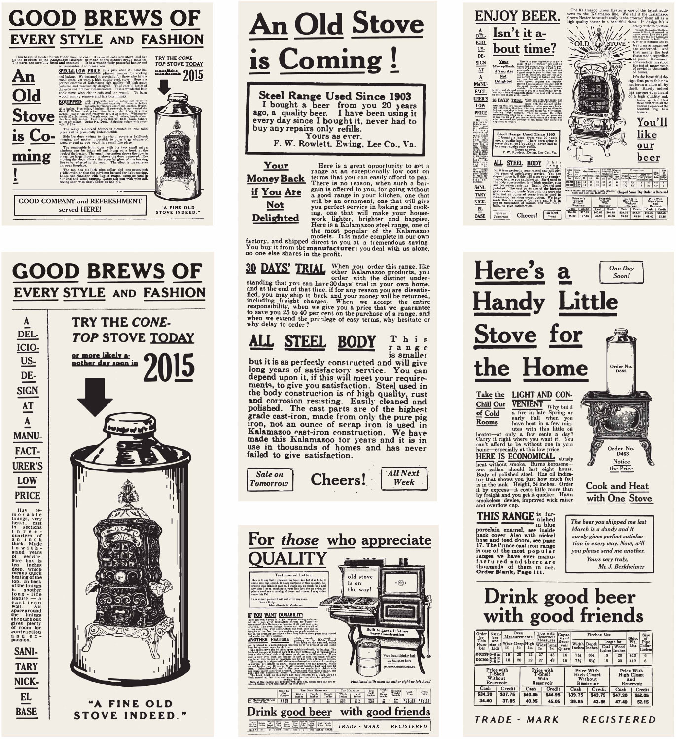 Newspapers Old Stove Brewing Co. Newspapers