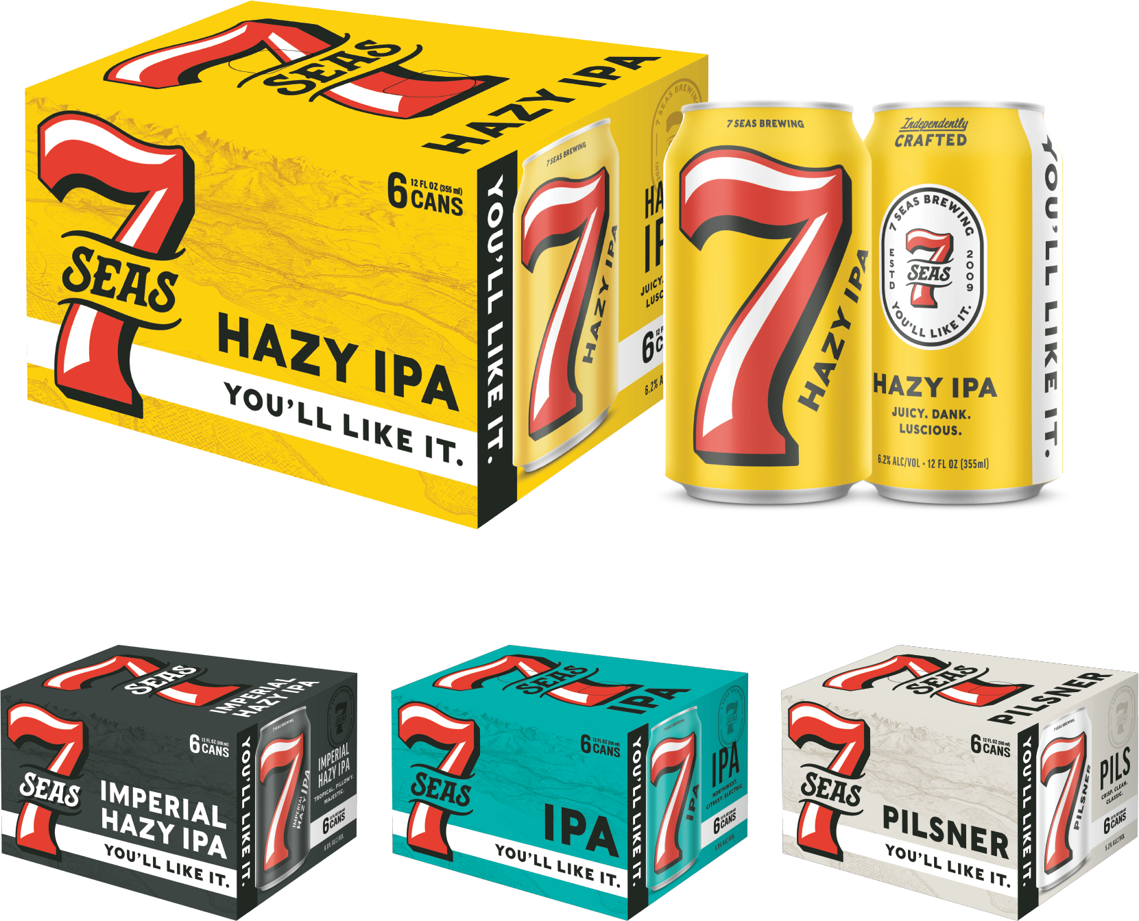wraps 7 Seas Brewing Packaging