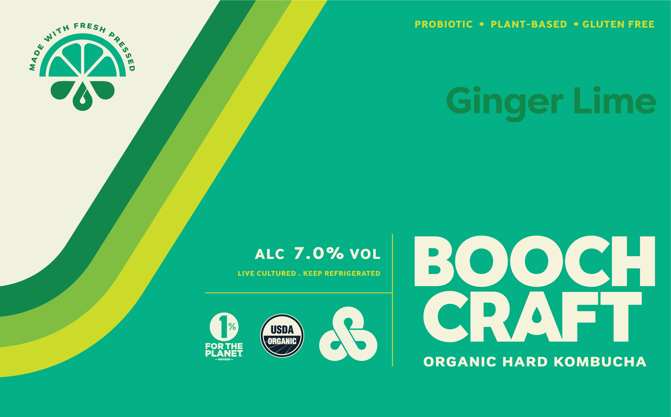 Ginger Lime Boochcraft Ginger Lime