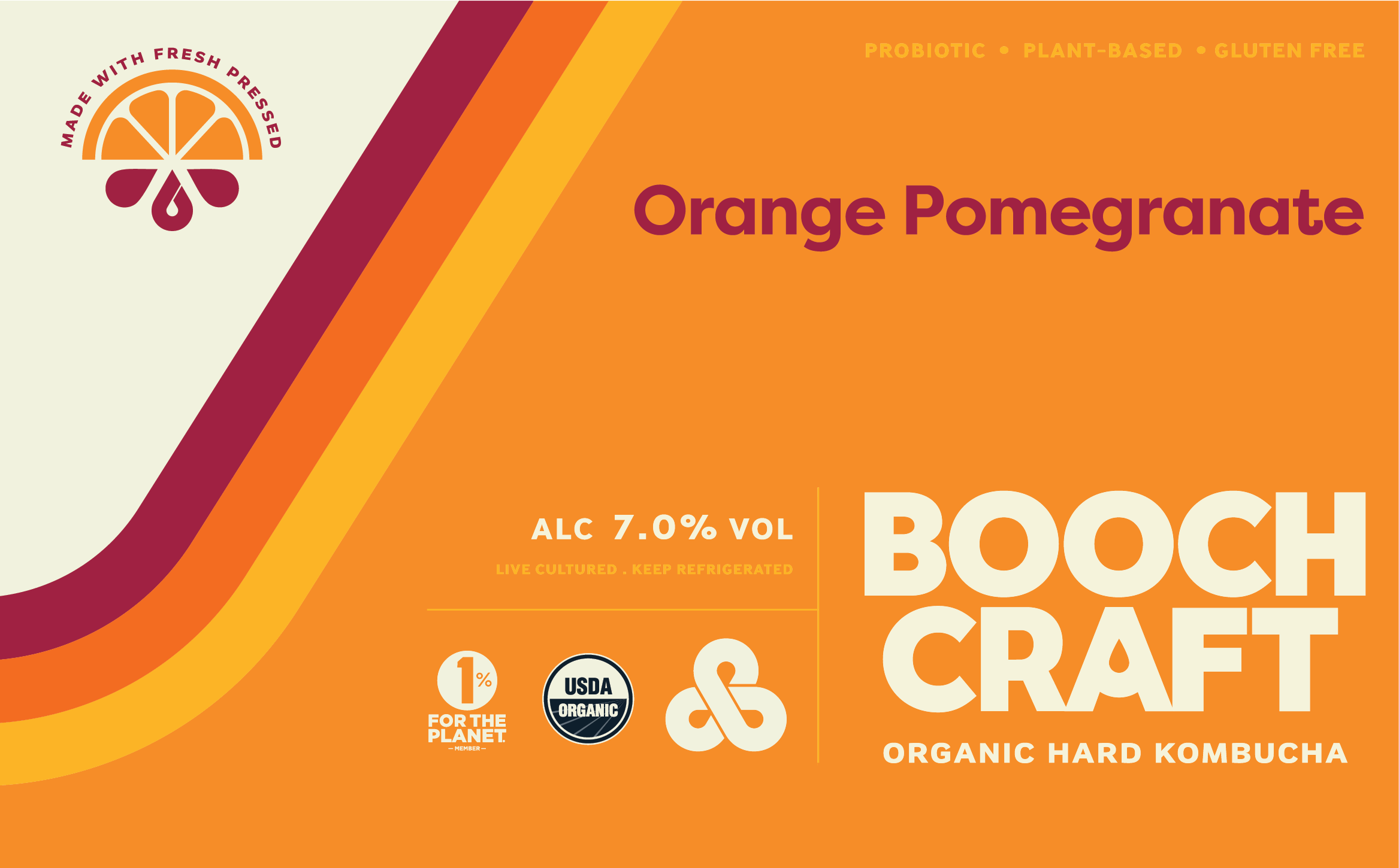 Orange Pomegranate Boochcraft Orange Pomegranate