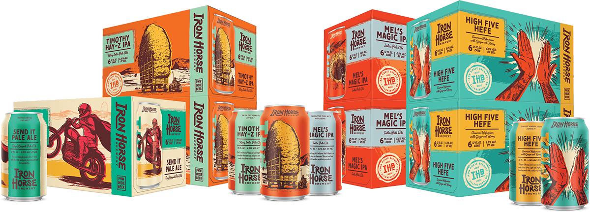 Iron Horse Brewery Packaging