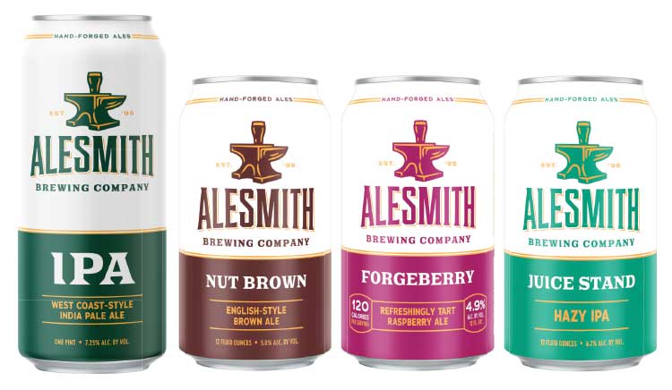 AleSmith Brewing core beers