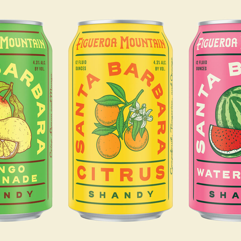 Figueroa Mountain Brewings Santa Barbara Shandy Series Blindtiger Design