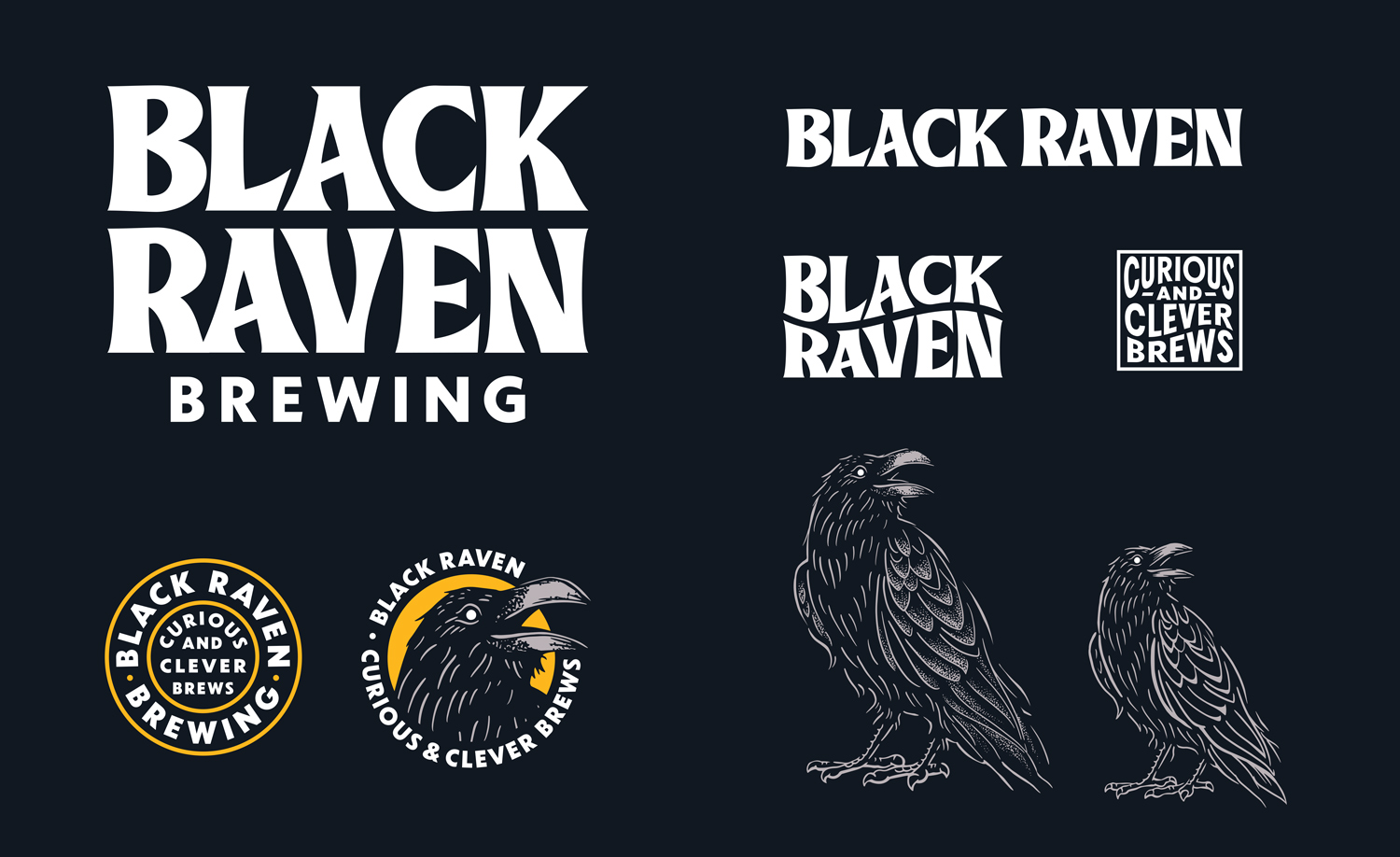 Black Raven Logo System