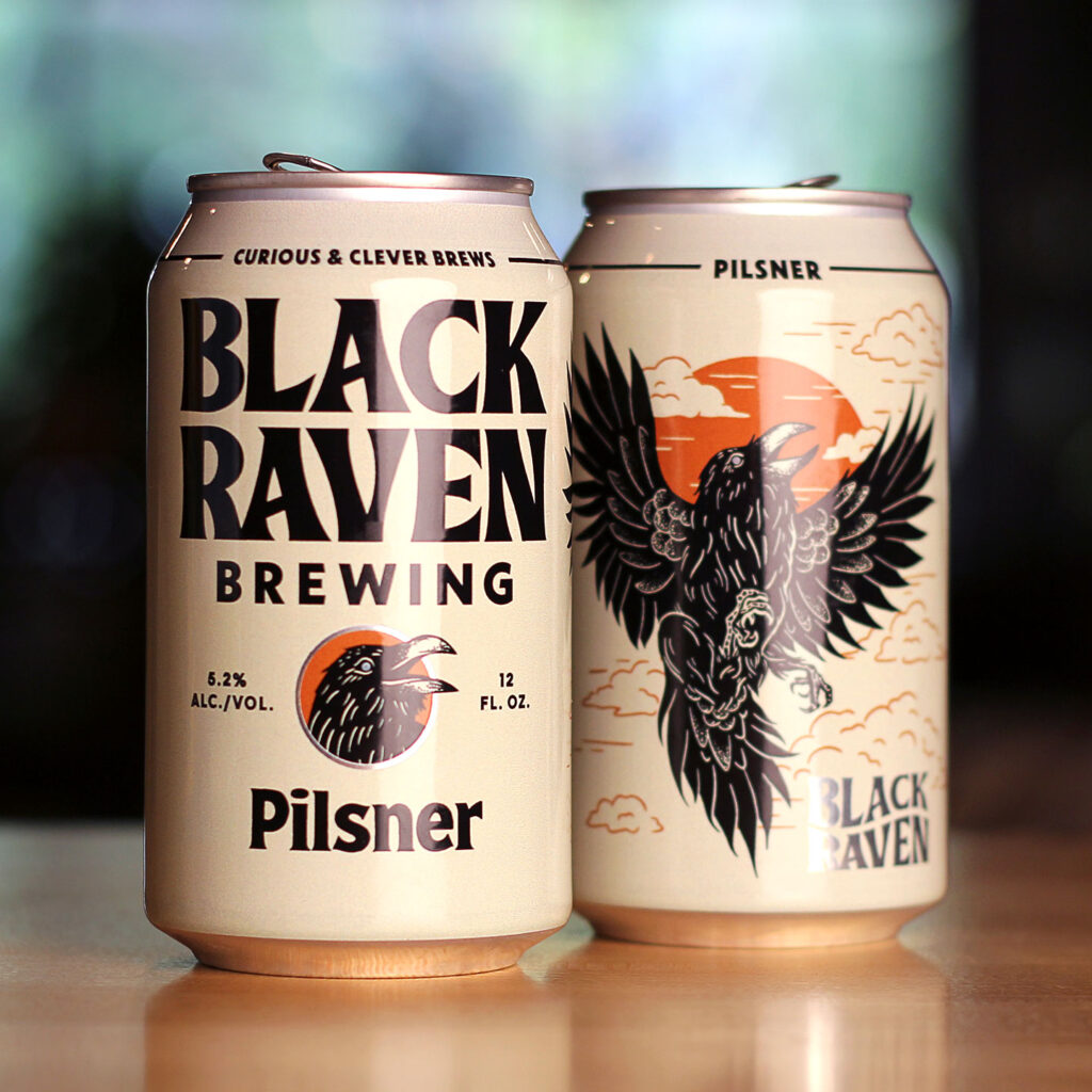 Black Raven Pilsner Cans
