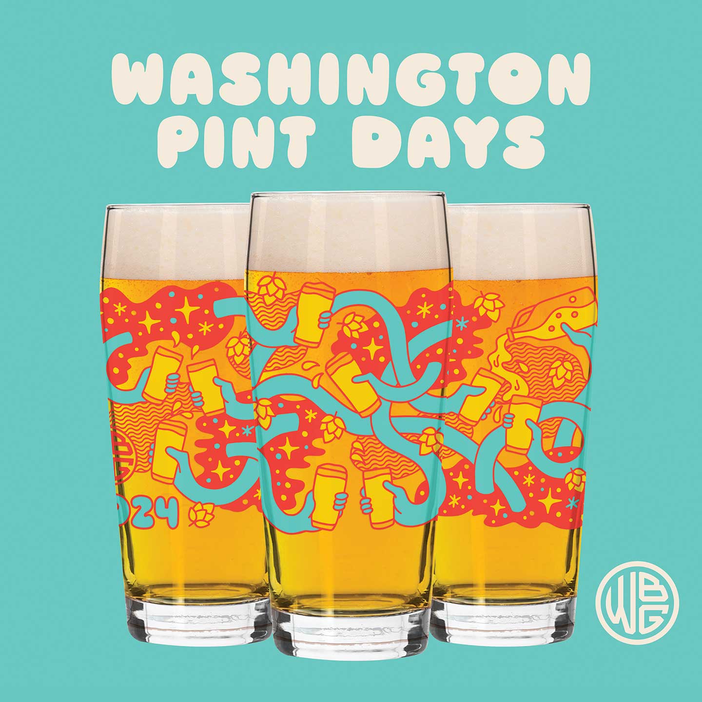 Washington Brewers Guild Pint Days glassware