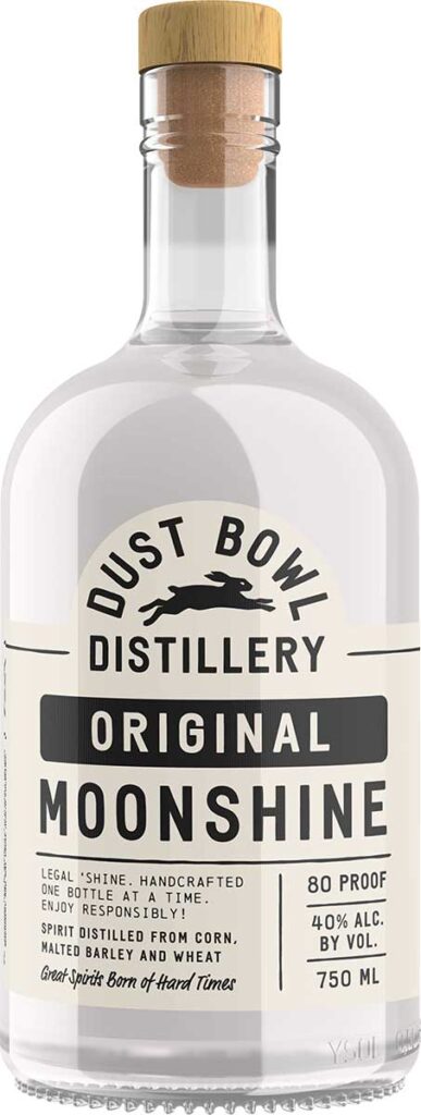 Dust Bowl Distillery Moonshine Bottle