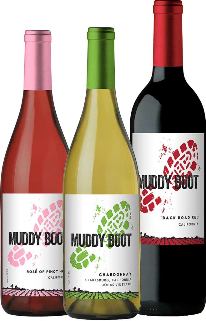 Muddy Boot Wine Bottles